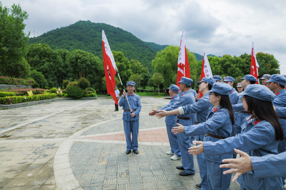 红色印记团建活动的时间线展示