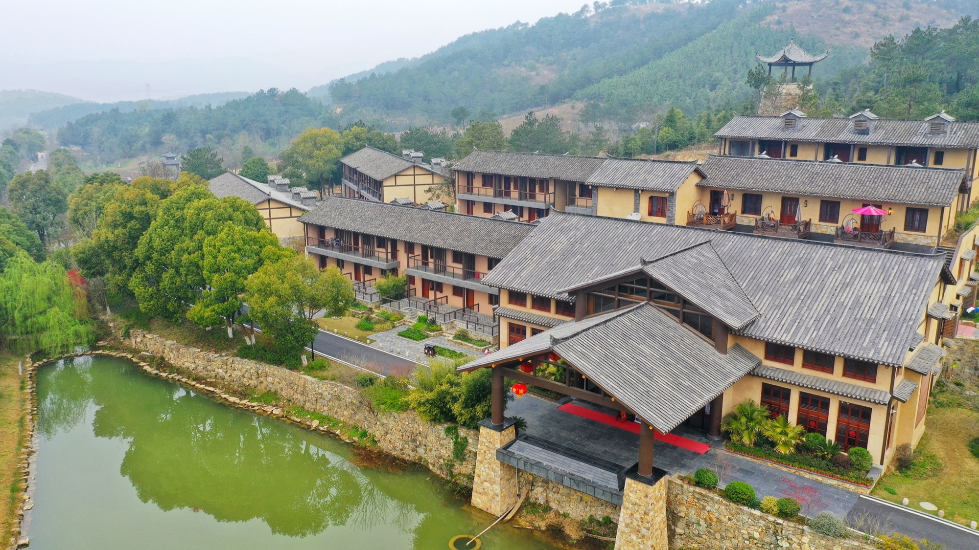 黄陂野村谷景区配套酒店整体环境