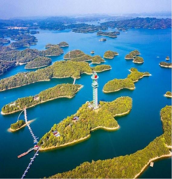 庐山西海湖岛风光