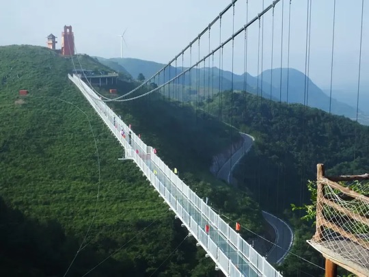 百里荒玻璃吊桥+秋色山景(项目搭配段)